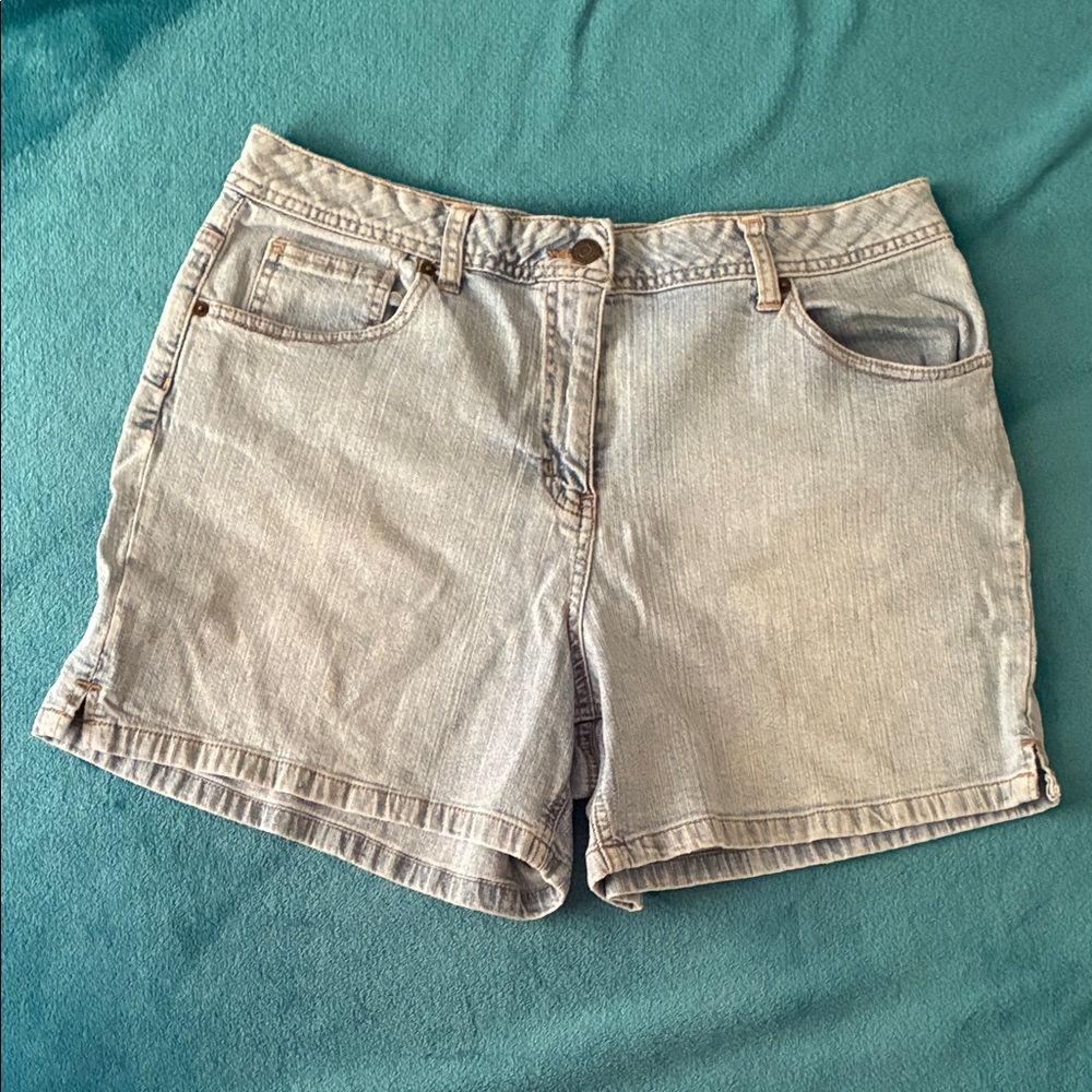 St. John's Bay Light Blue Women's Jean Shorts